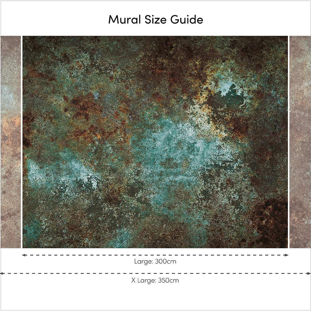 Moritz Full Wall Mural in Teal - Image 4