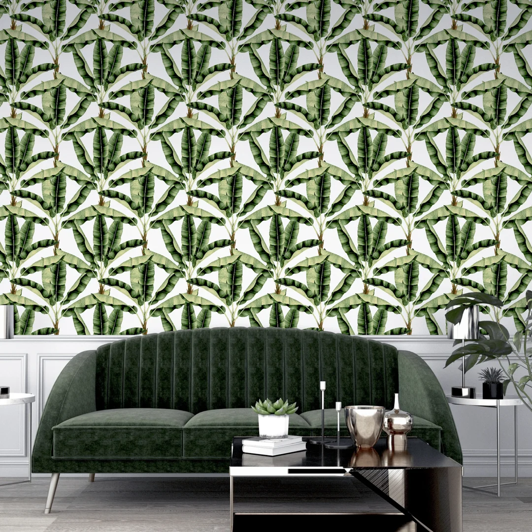 Musa Wallpaper in Green - Image 2