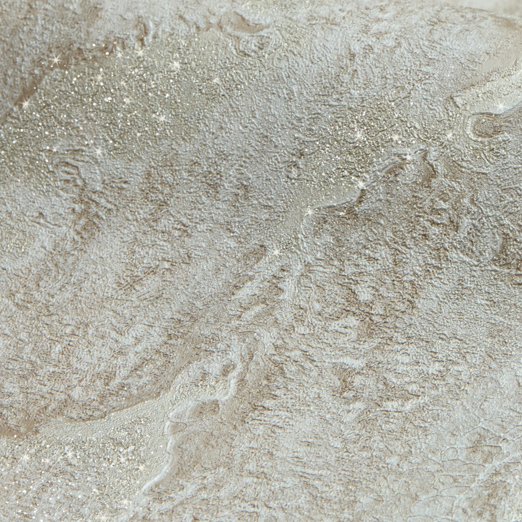 Nador Wallpaper in Beige, Brown and Gold Glitter - Image 2