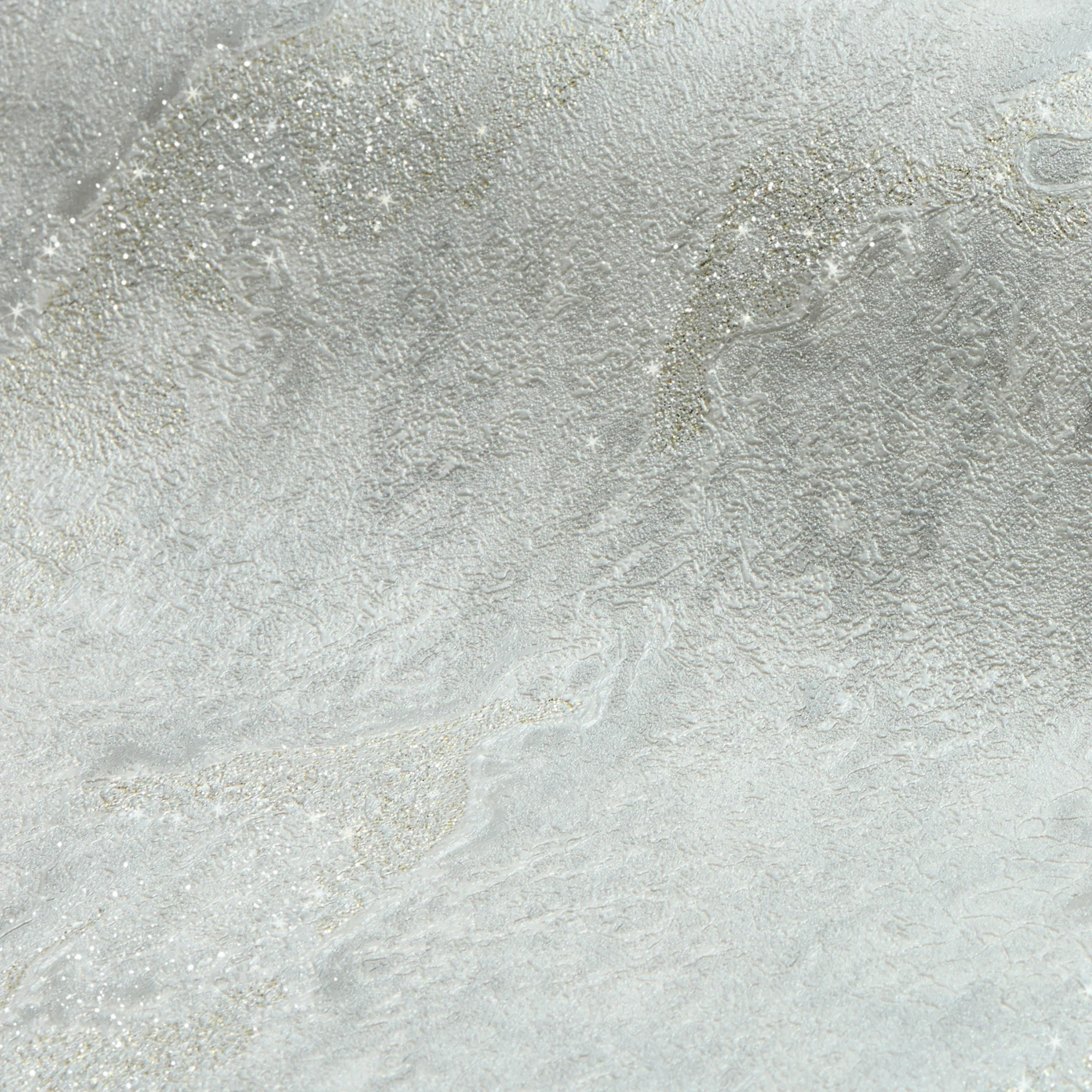 Nador Wallpaper in Light Grey and Gold Glitter - Image 3