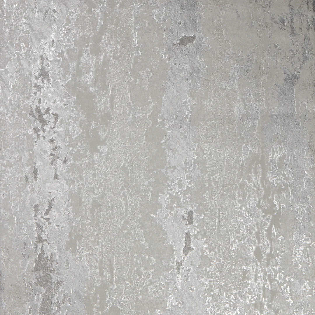 Nova Metallic Wallpaper in Cool Grey and Silver - Image 4