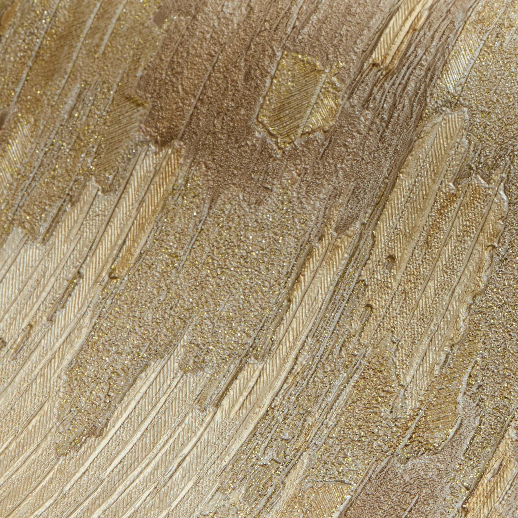 Novara Wallpaper in Light Brown, Cream and Gold Glitter - Image 3
