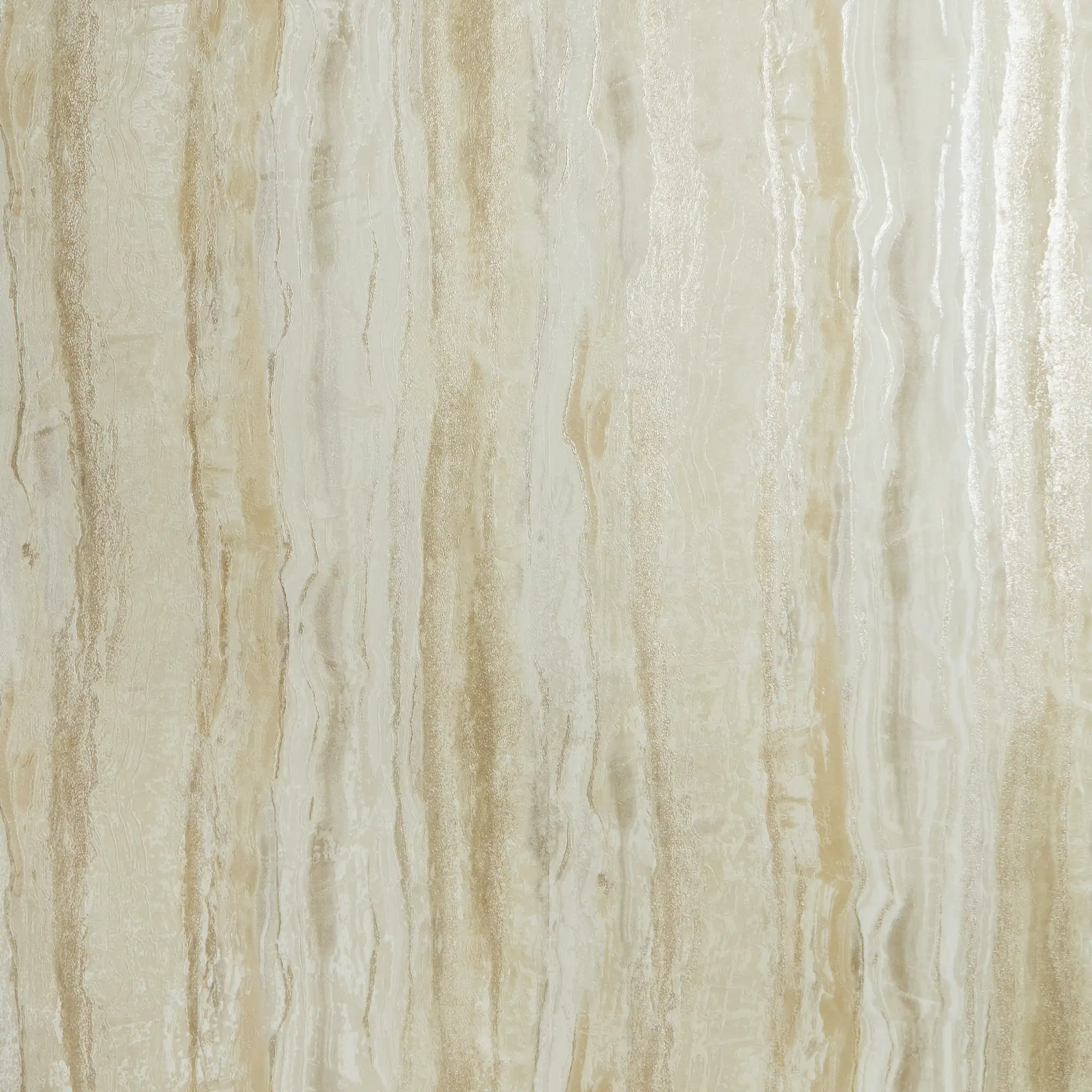 Oslo Wallpaper in Cream and Gold with Gold and Silver Metallic