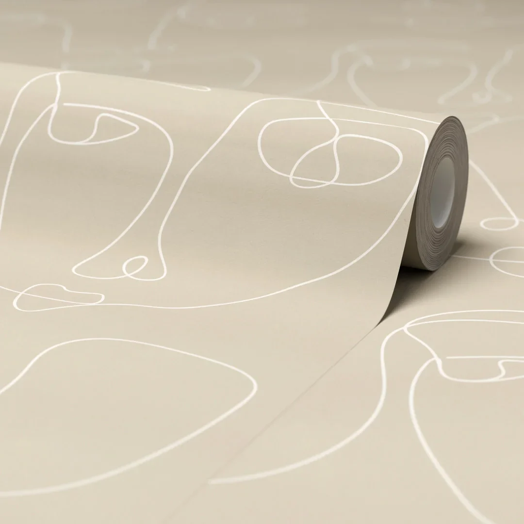 Pablo Wallpaper in Stone - Image 4