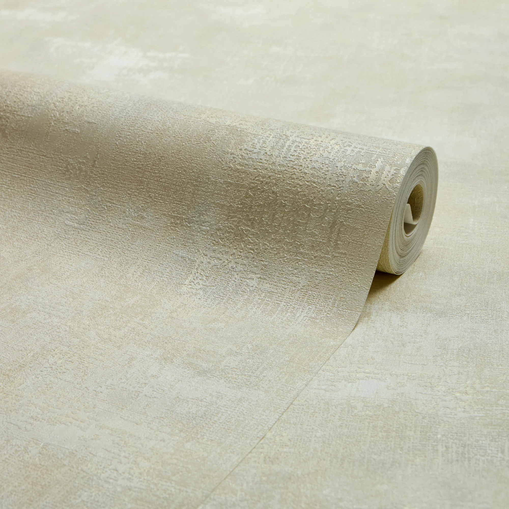 Padua Wallpaper in Cream Metallic on Cream - Image 2