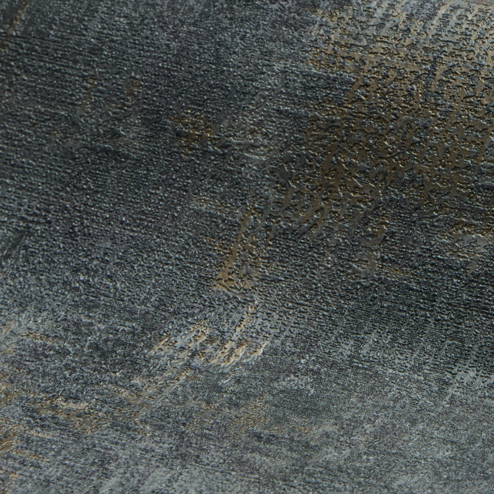 Padua Wallpaper in Gold Metallic on Graphite - Image 3