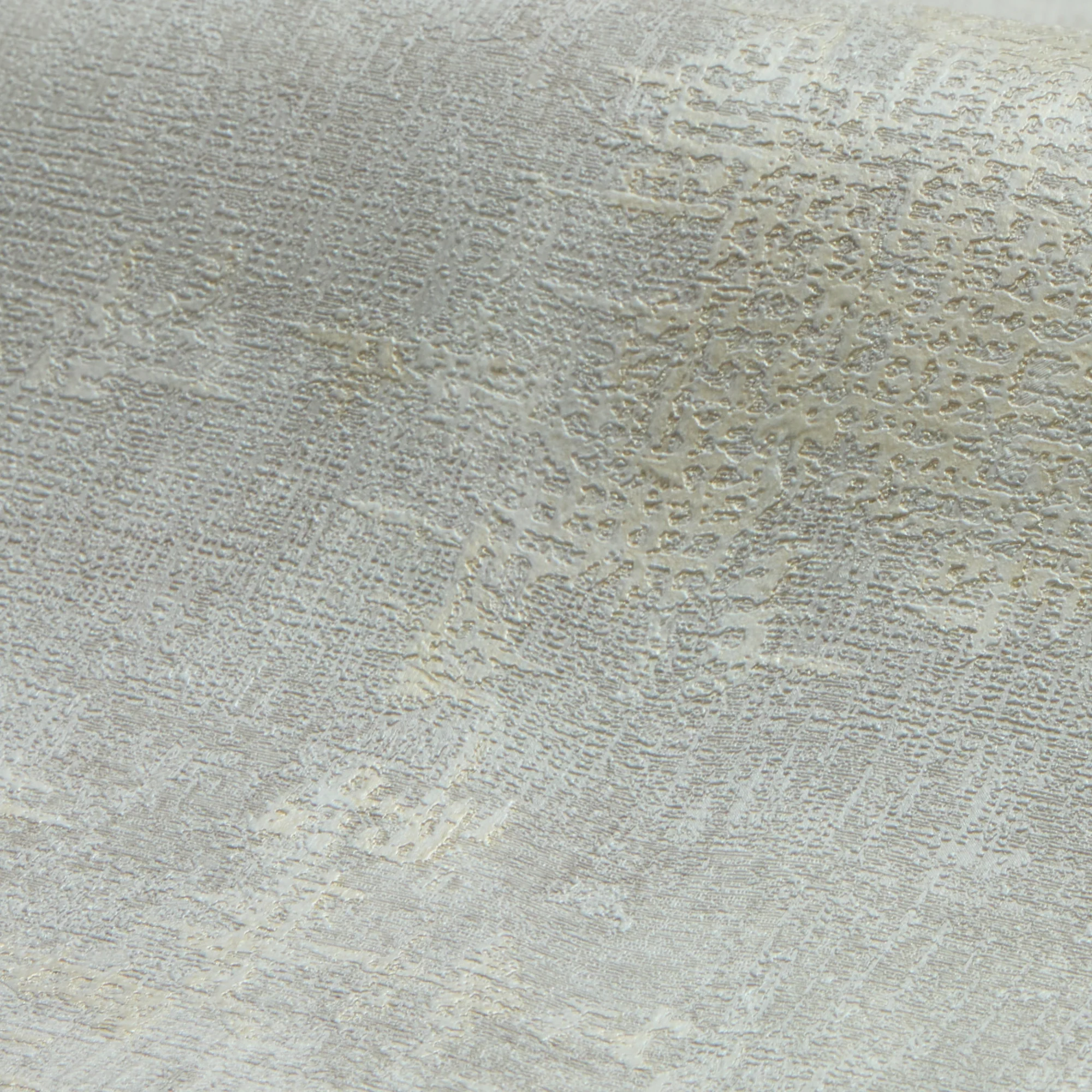 Padua Wallpaper in Gold Metallic on Light Grey - Image 3