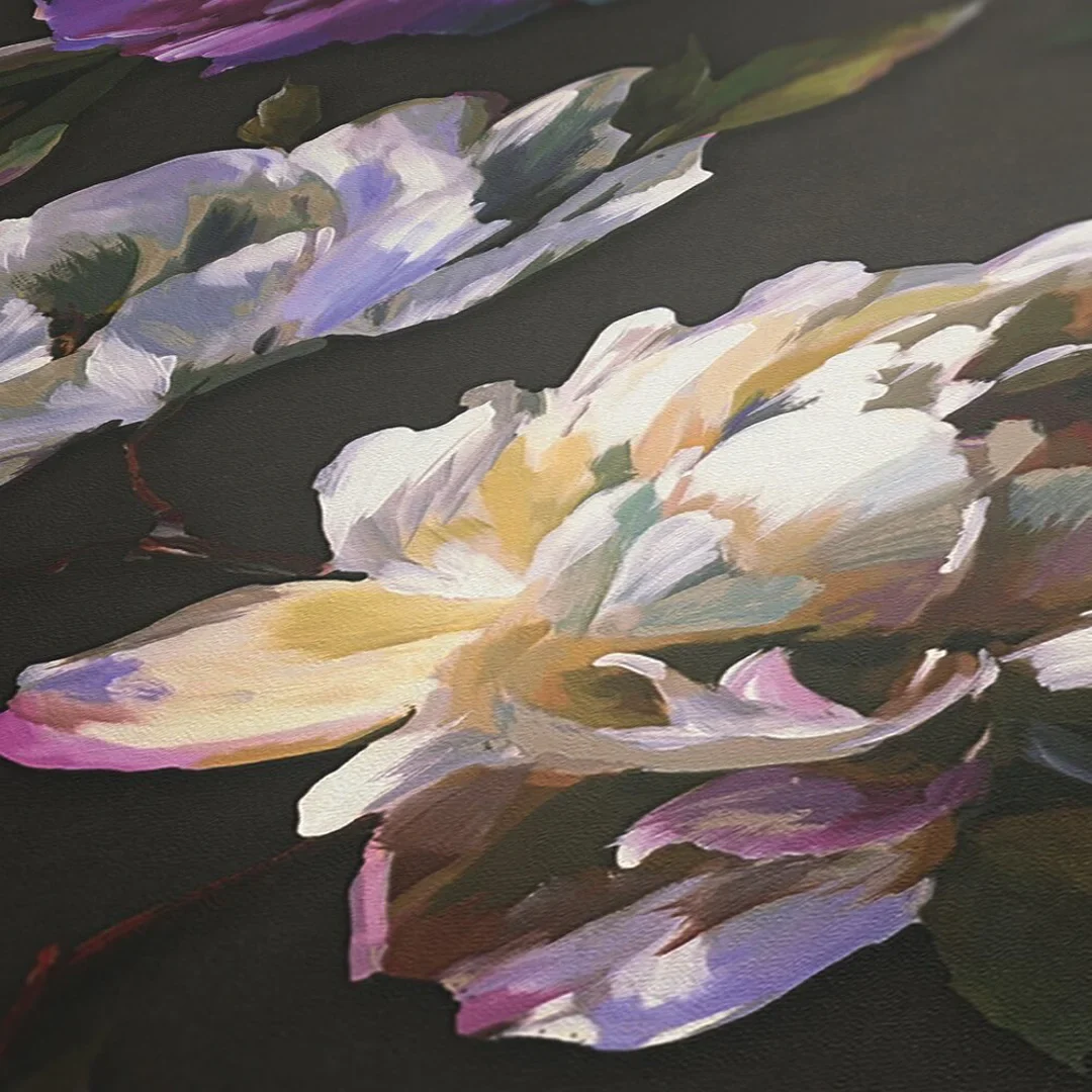 Painted Peonies Wallpaper in Multicolour - Image 3