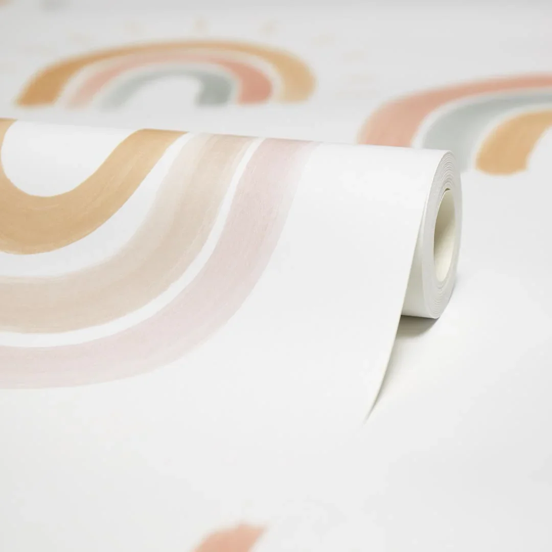 Painting Rainbows Wallpaper in Pastel - Image 4