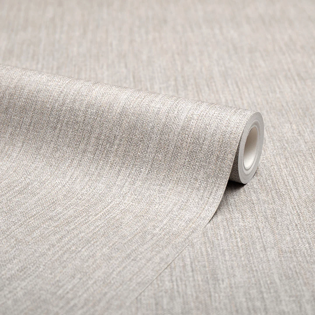 Paradise Linen Wallpaper in Golden Sand - Image 3