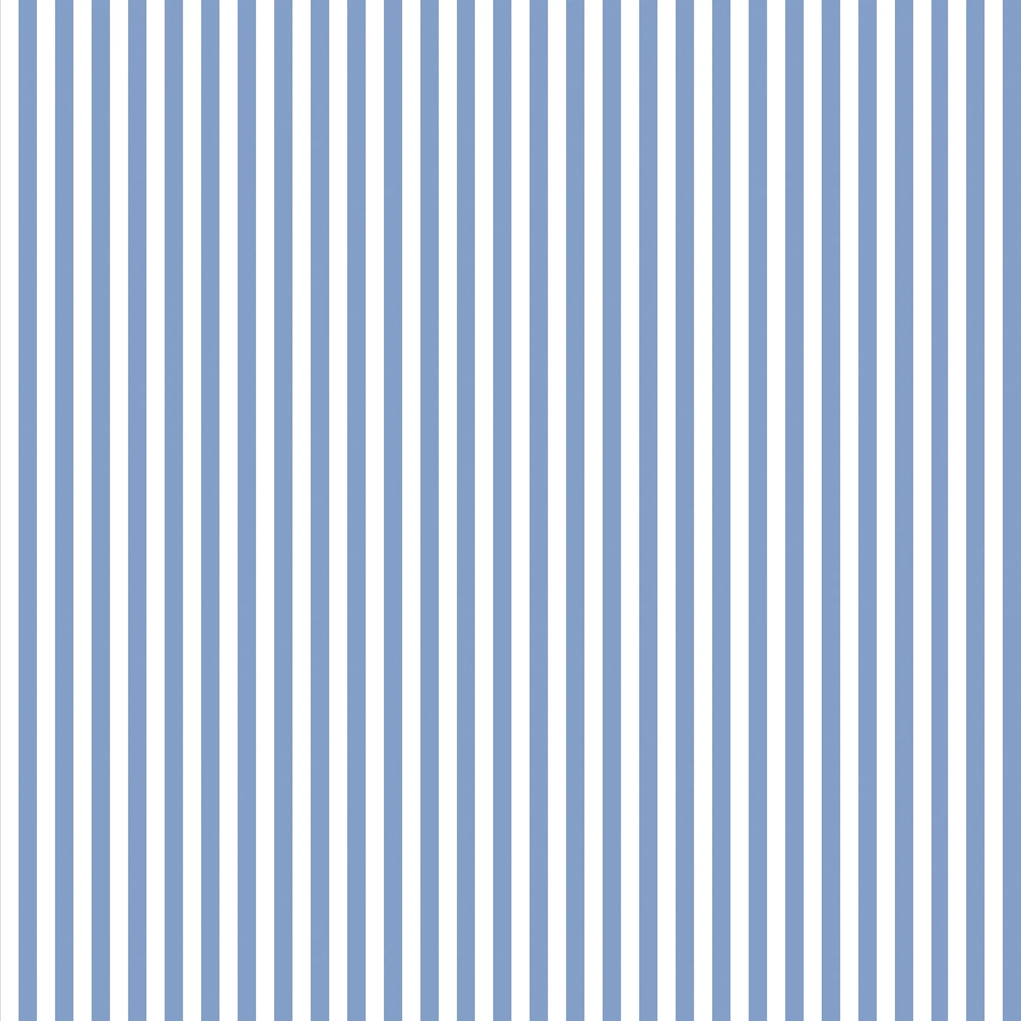 Pinstripe Wallpaper in Cornflower Blue