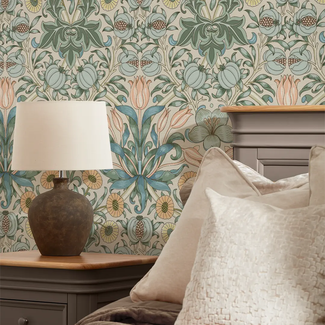 Pomegranate Grove Wallpaper in Cream - Image 3