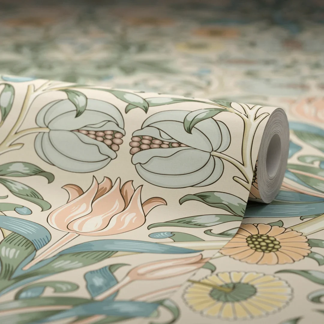 Pomegranate Grove Wallpaper in Cream - Image 4