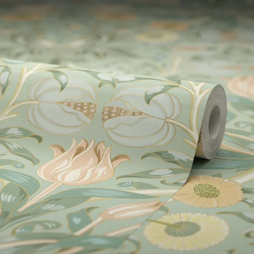 Pomegranate Grove Wallpaper in Sage - Image 4