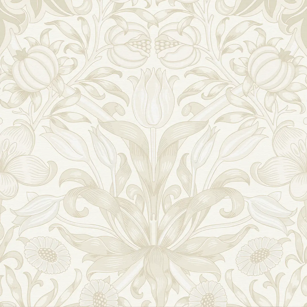 Pomegranate Grove Wallpaper in Soft Cream