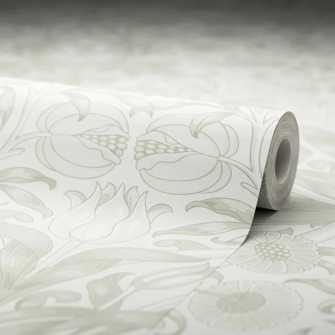 Pomegranate Grove Wallpaper in Soft Sage - Image 4
