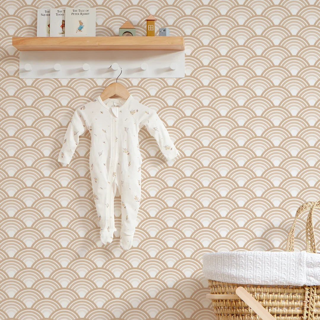 Rainbow Magic Wallpaper in Beige - Image 3