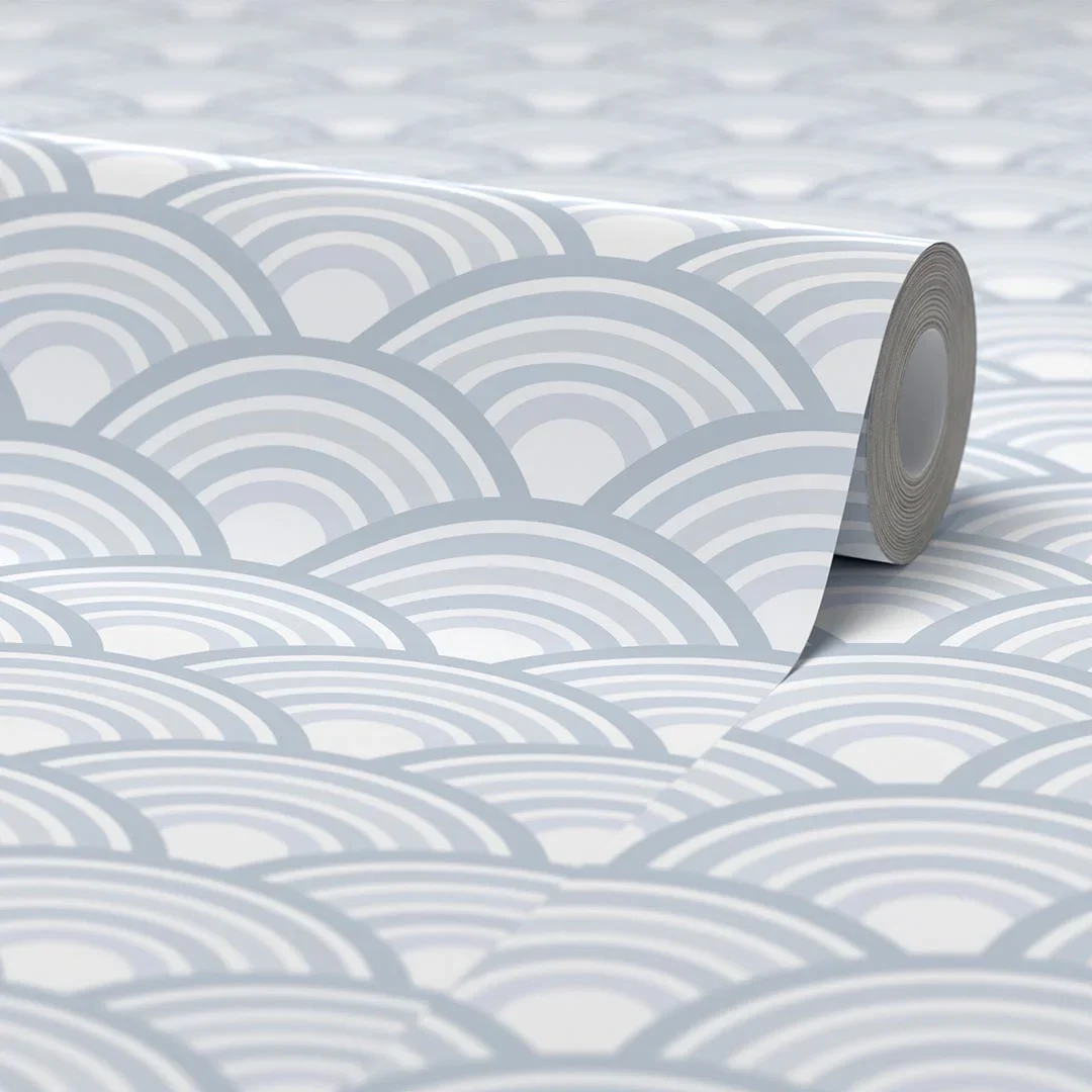 Rainbow Magic Wallpaper in Blue and White - Image 4