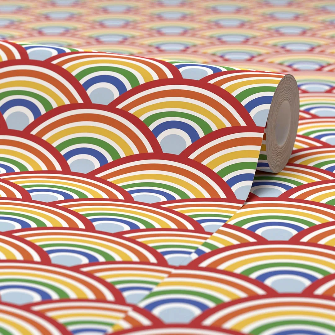 Rainbow Magic Wallpaper in Multicoloured Brights - Image 4