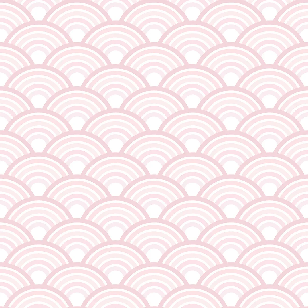 Rainbow Magic Wallpaper in Pink and White