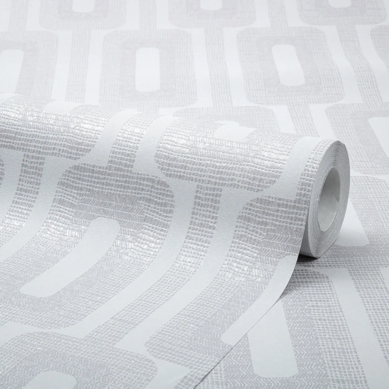 Retro Key Wallpaper in Mid Grey - Image 4
