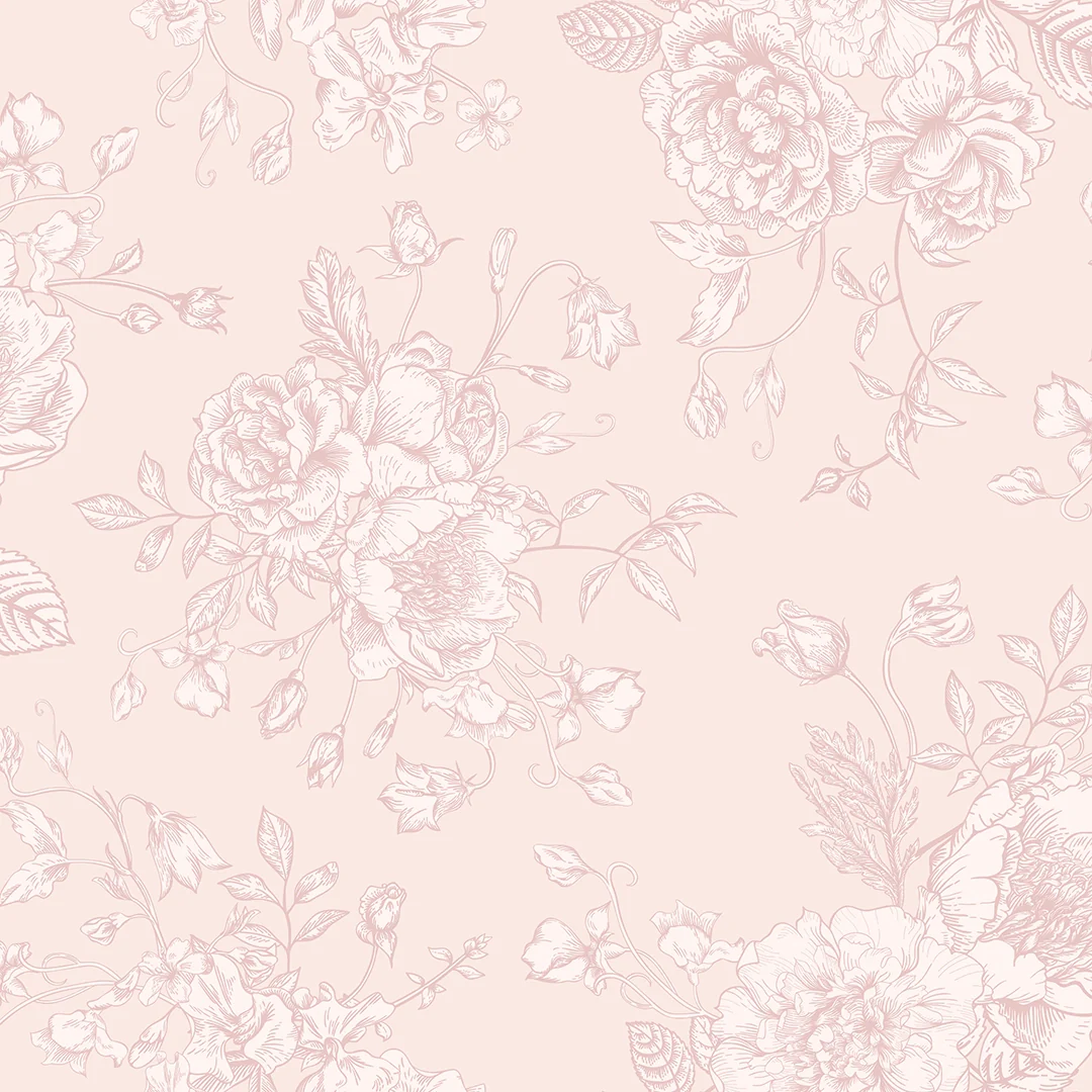 Romantic Roses Wallpaper in Pink