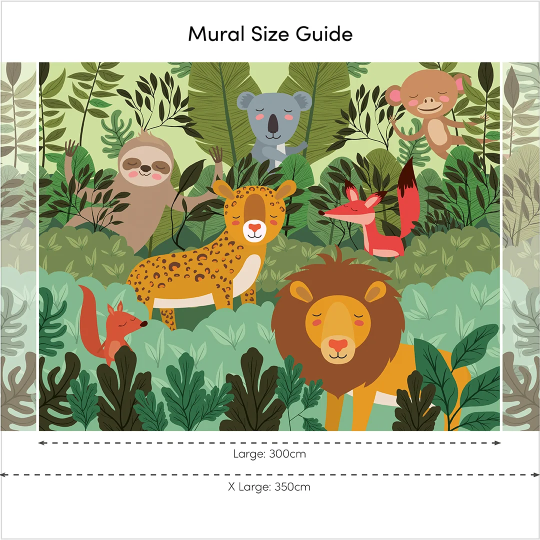 Rumble in the Jungle Full Wall Mural in Multicoloured - Image 3
