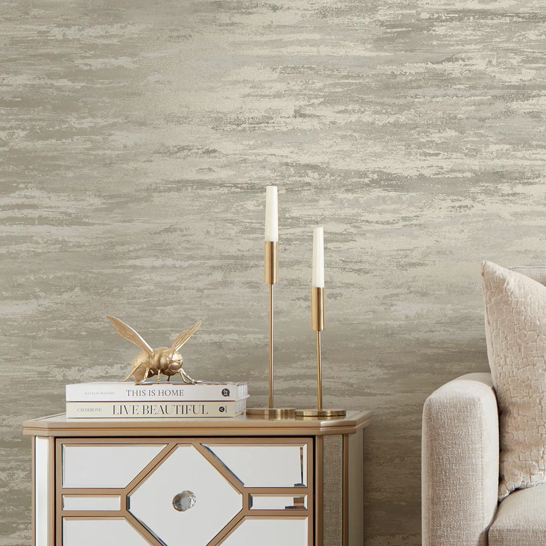 Seychelles Wallpaper in Gold - Image 3