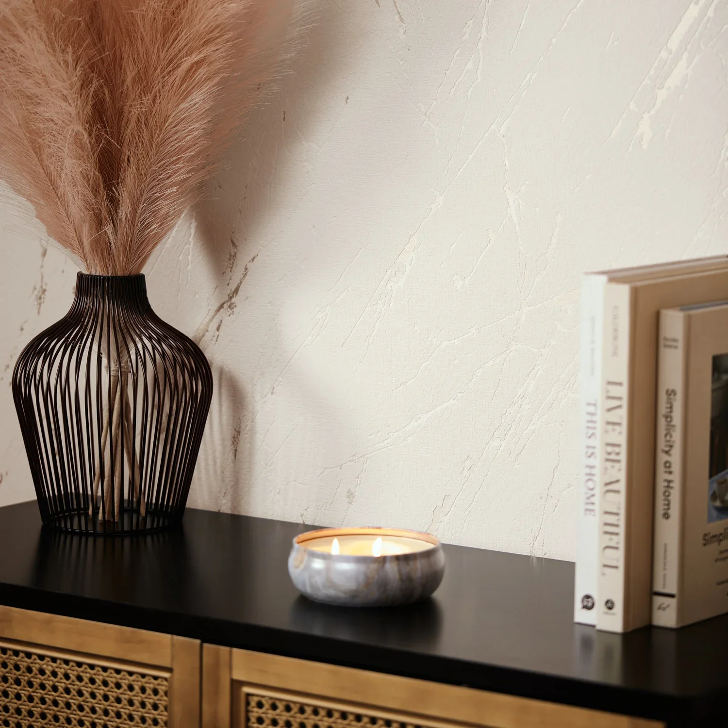 Sienna Wallpaper in Cream - Image 3