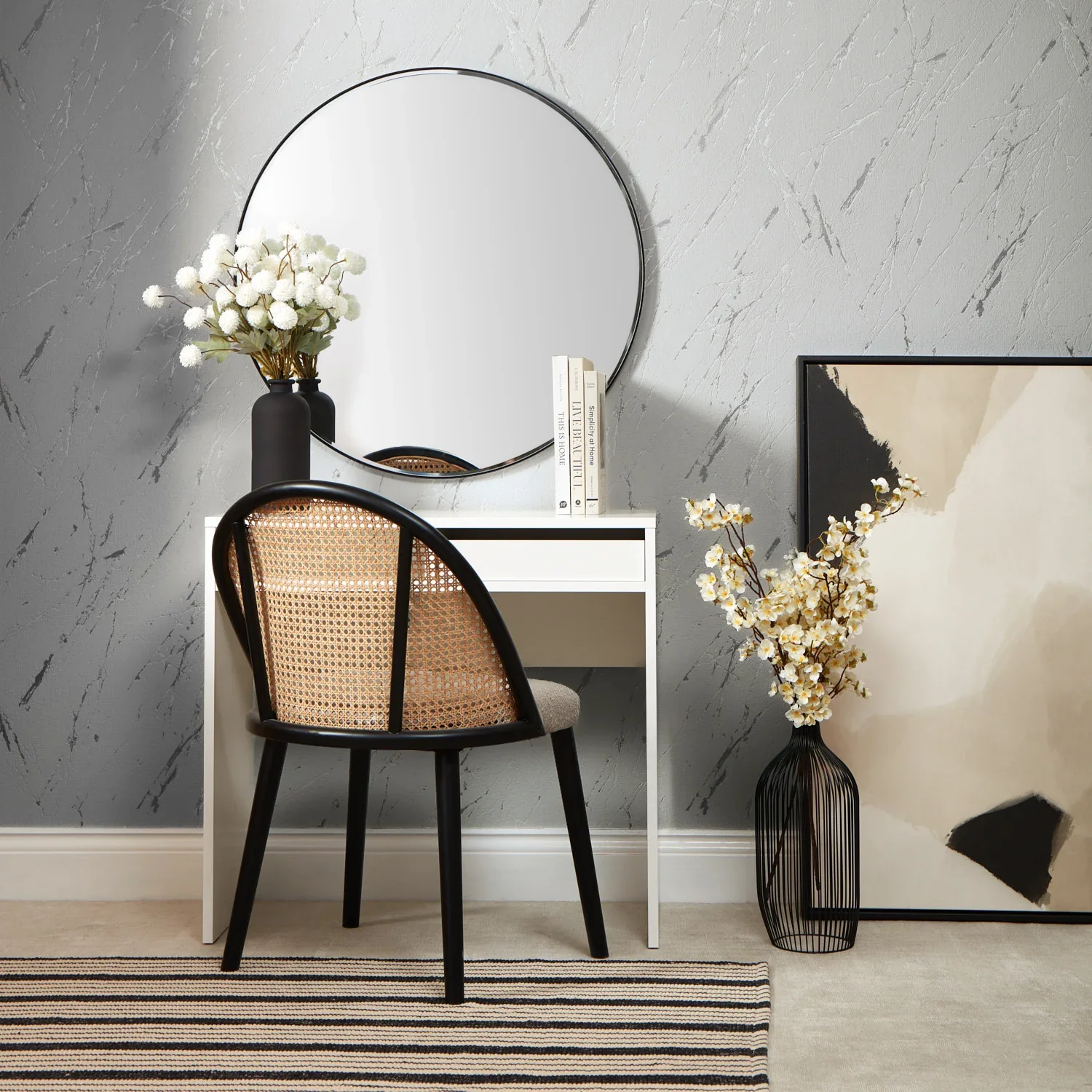 Sienna Wallpaper in Grey and SIlver - Image 2