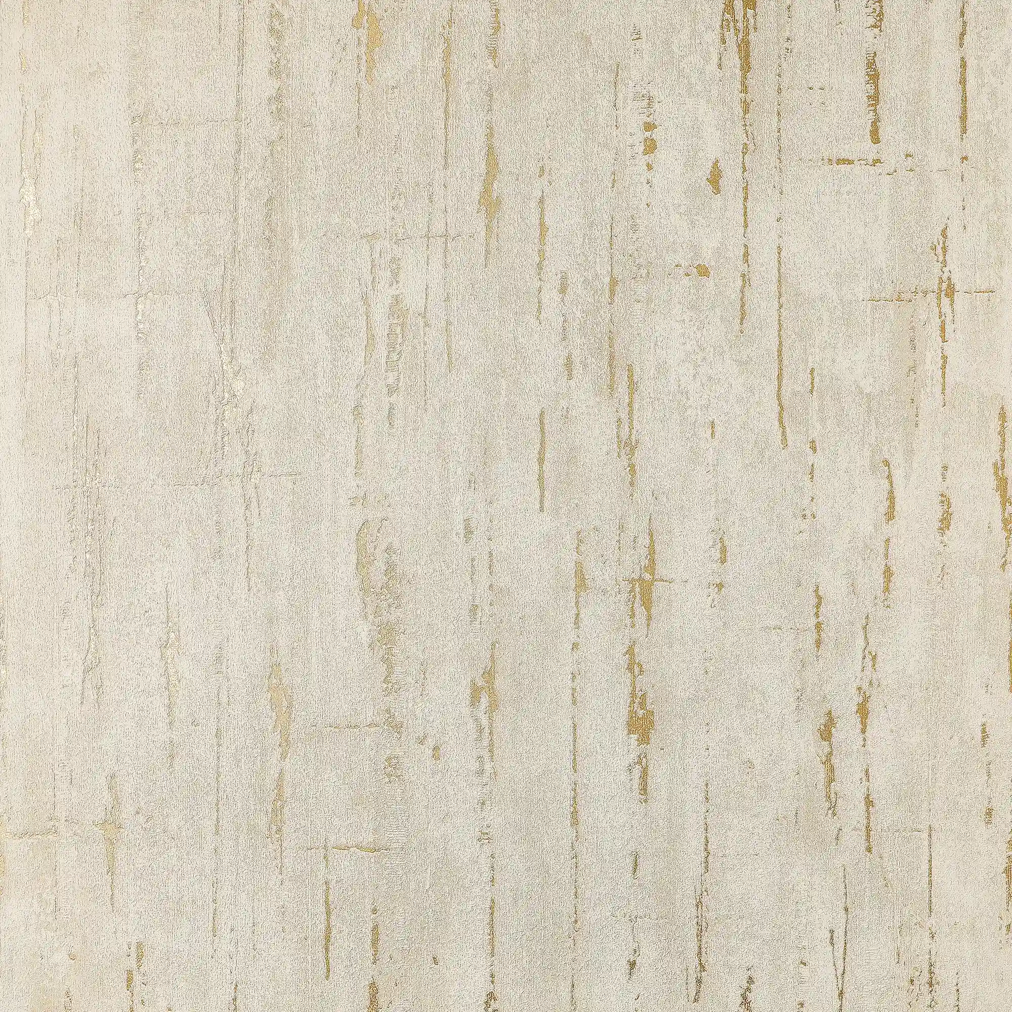 Sofia Wallpaper in Cream with Gold Metallic