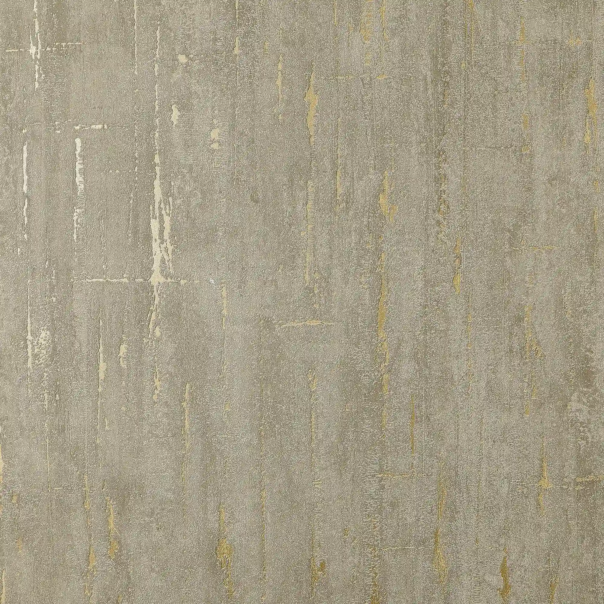 Sofia Wallpaper in Mocha with Gold Metallic