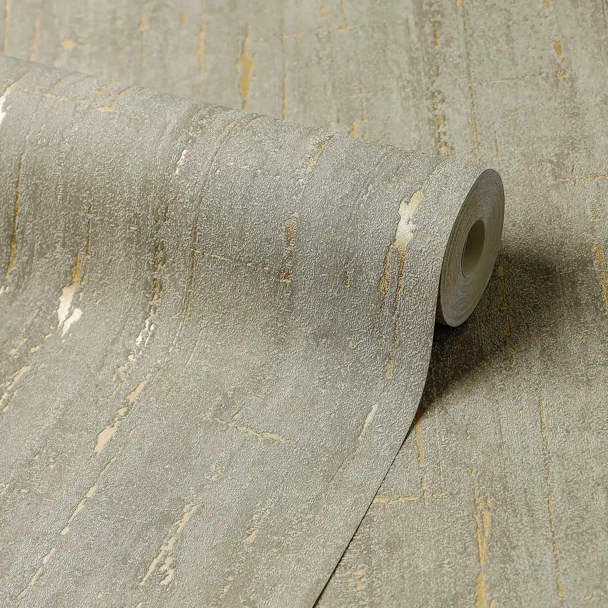 Sofia Wallpaper in Mocha with Gold Metallic - Image 4