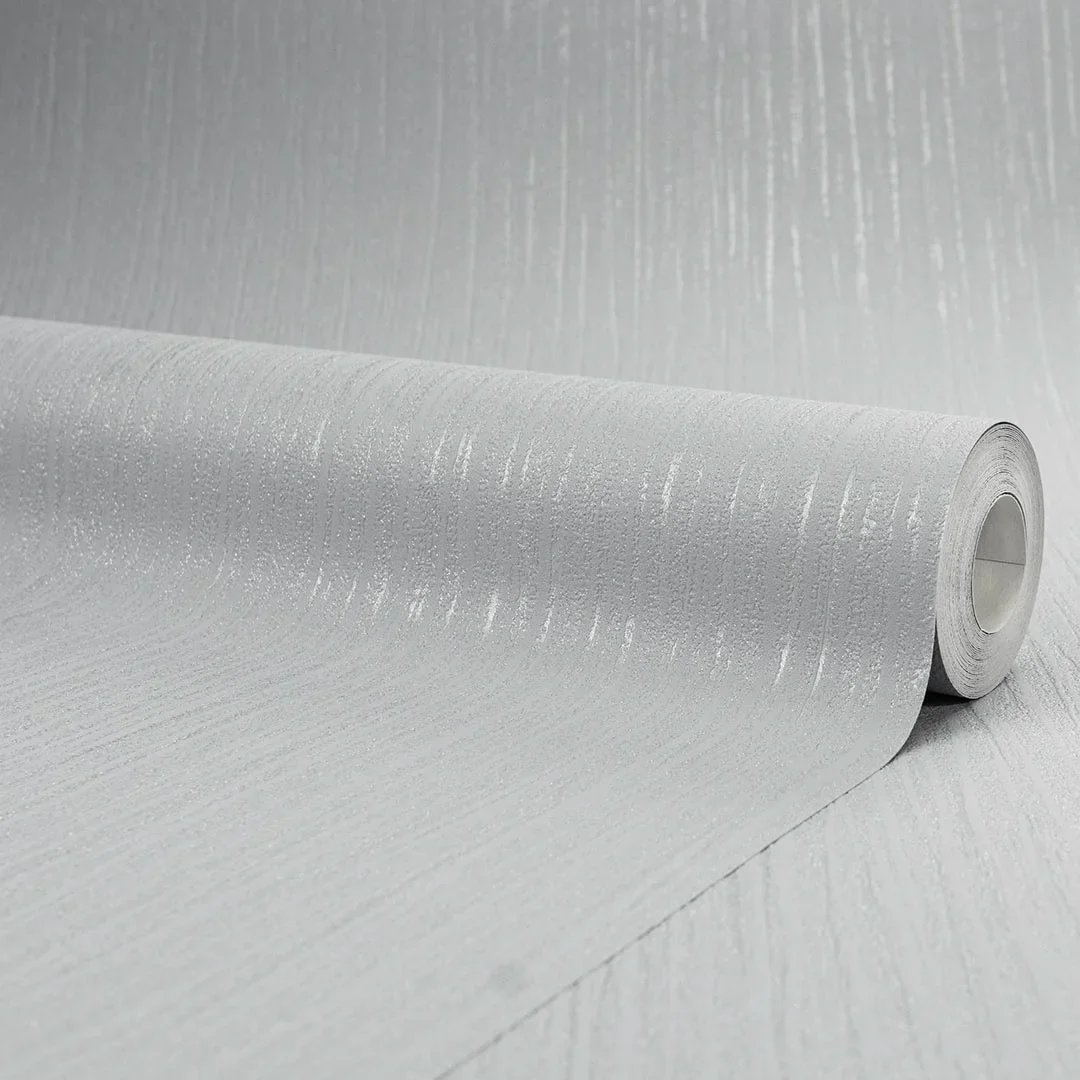 Sparkle Plain Texture Wallpaper in Grey - Image 4