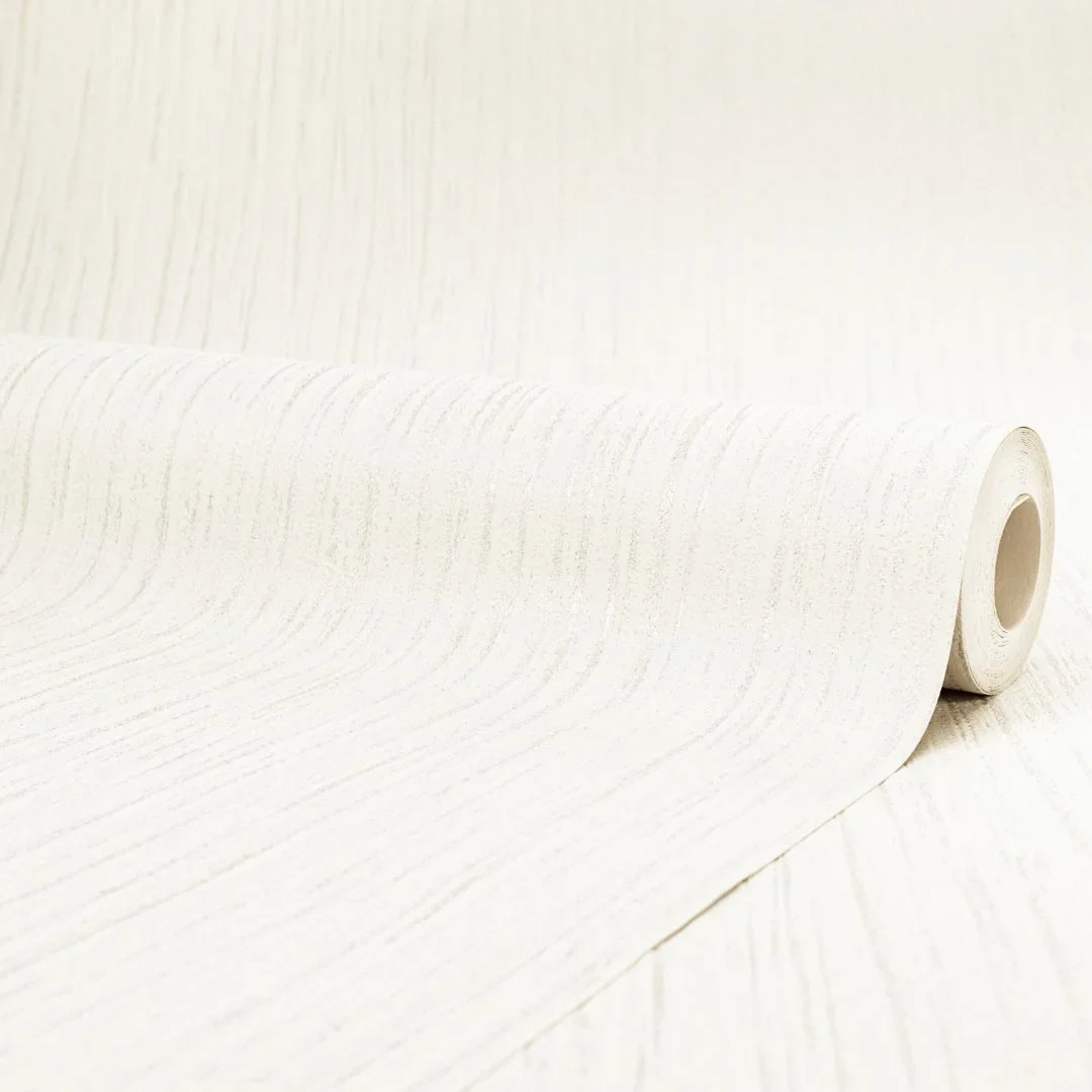 Sparkle Plain Texture Wallpaper in White - Image 4