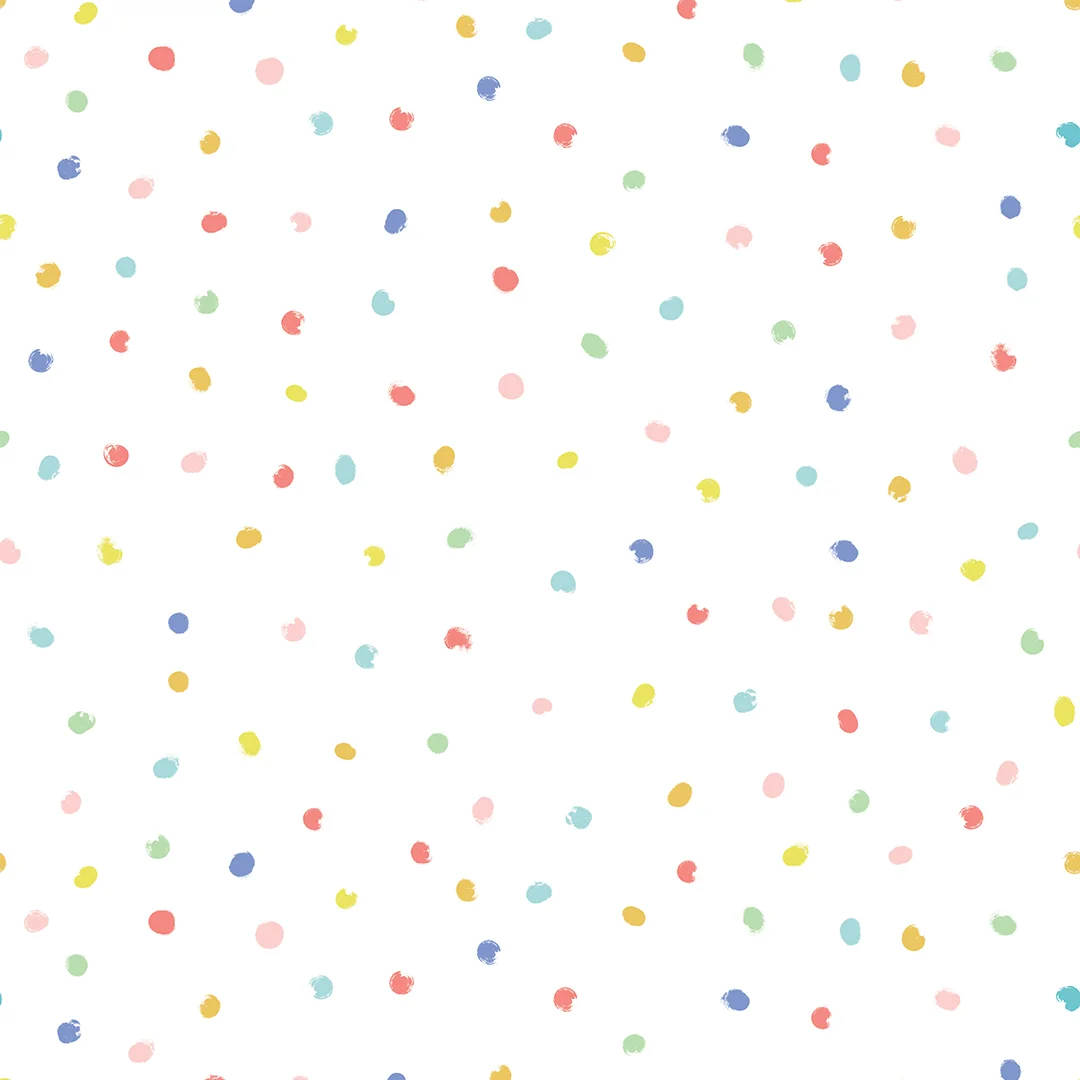Spots and Dots Wallpaper in Multicoloured