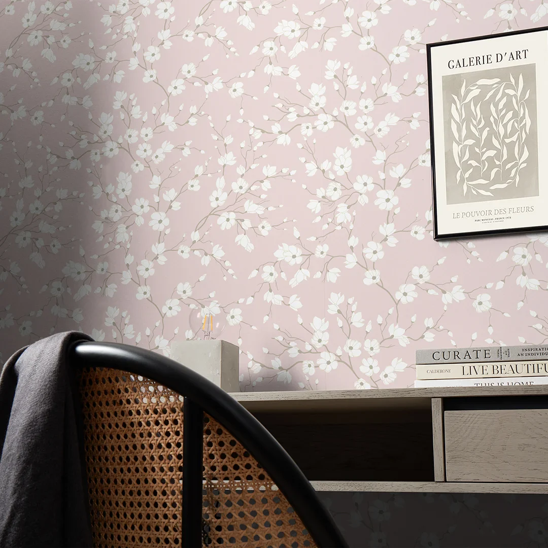 Spring Blossom Wallpaper in Pink - Image 3