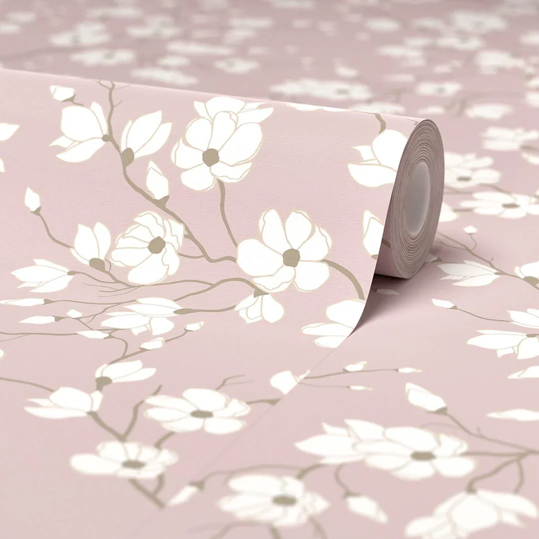 Spring Blossom Wallpaper in Pink - Image 4
