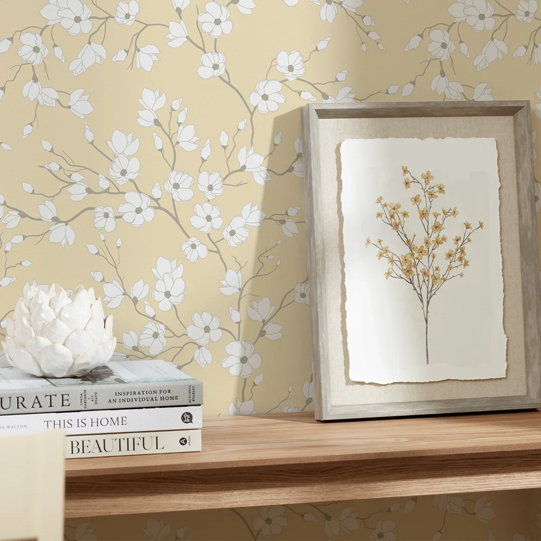 Spring Blossom Wallpaper in Yellow - Image 3
