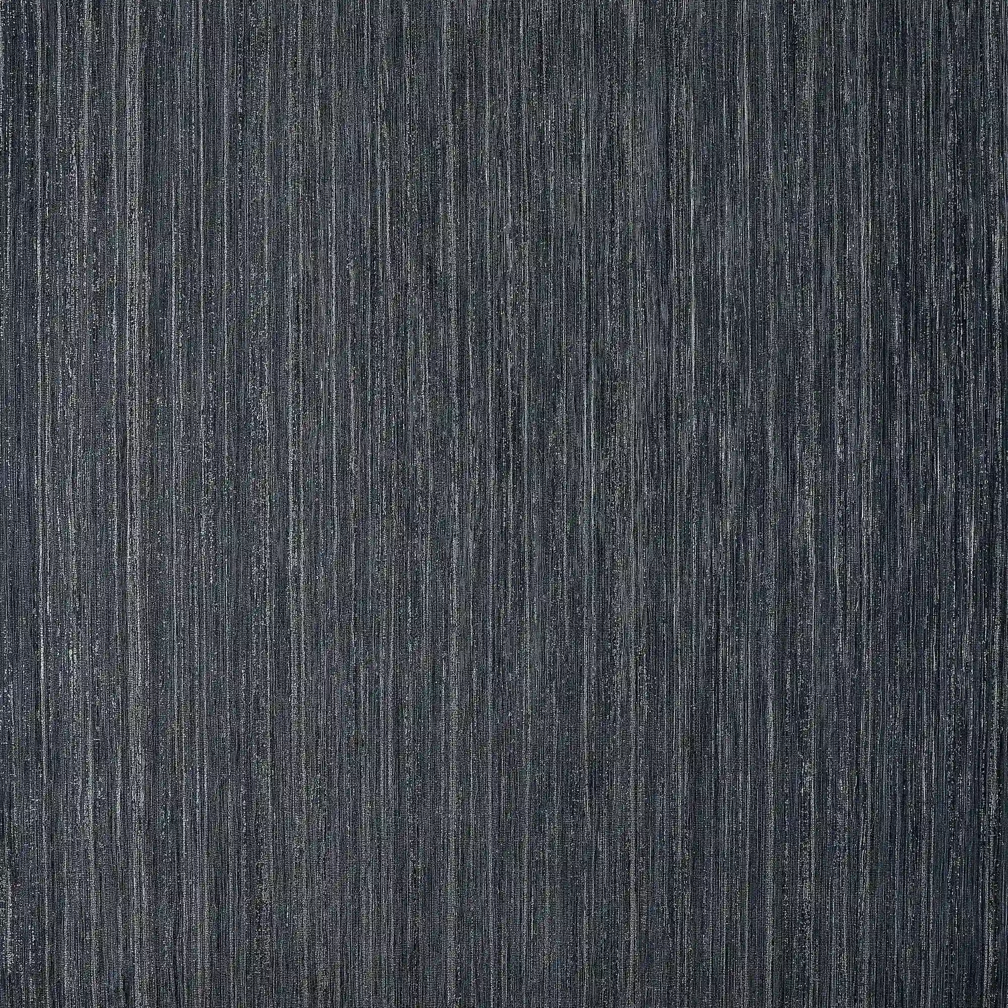 Strata Wallpaper in Charcoal with Silver Metallic