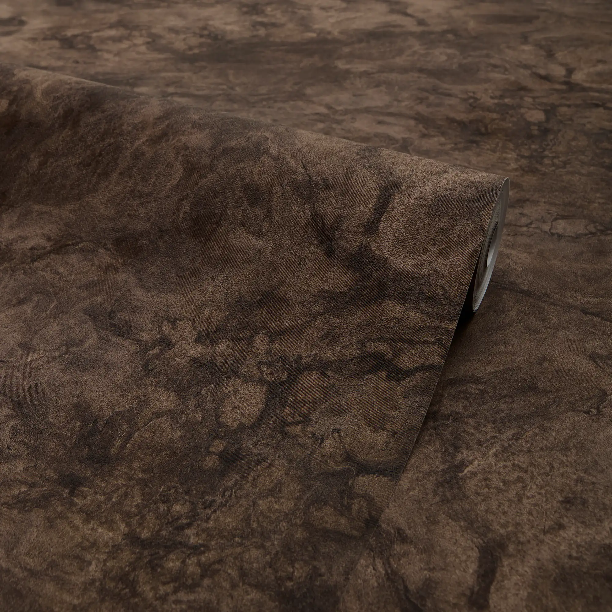 Suede Shadow Wallpaper in Chocolate - Image 4