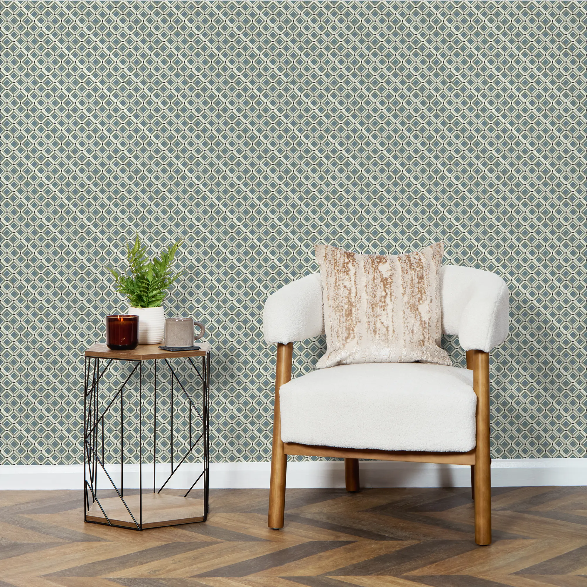 Tessellation Wallpaper in Cool Tones - Image 3