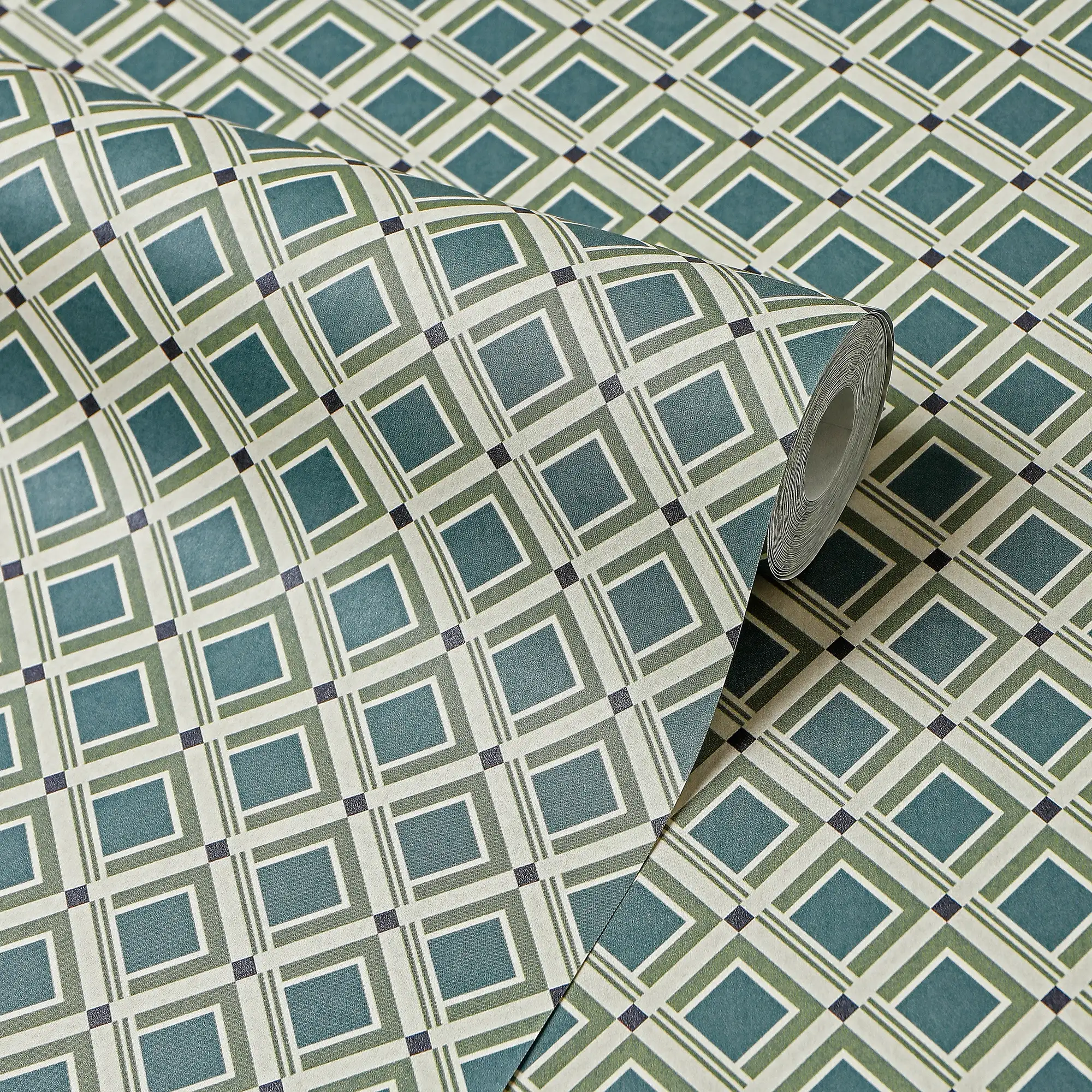 Tessellation Wallpaper in Cool Tones - Image 4