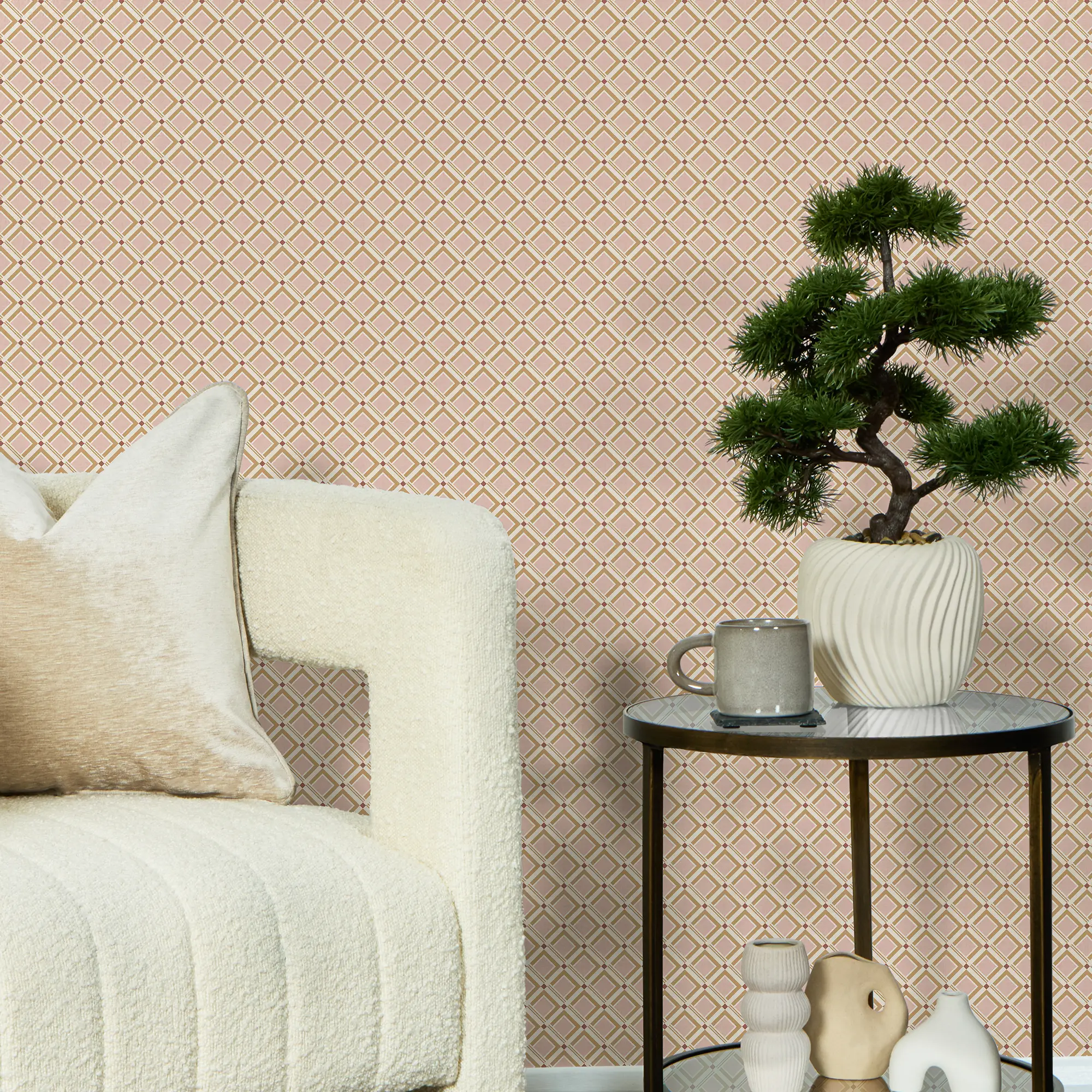 Tessellation Wallpaper in Warm Tones - Image 2