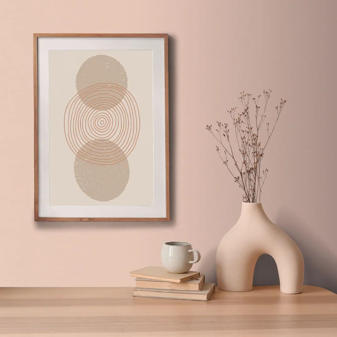 Textured Linen Effect Wallpaper in Blush - Image 2