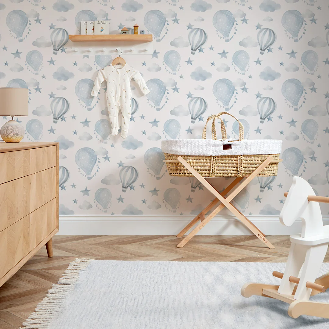 The Great Adventure Wallpaper in Blue and White - Image 2