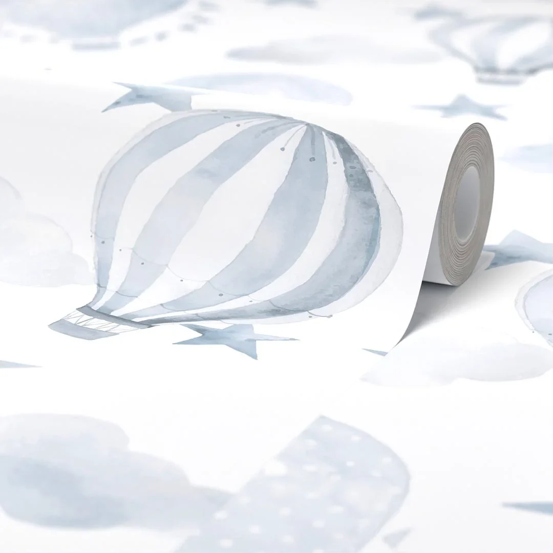 The Great Adventure Wallpaper in Blue and White - Image 4