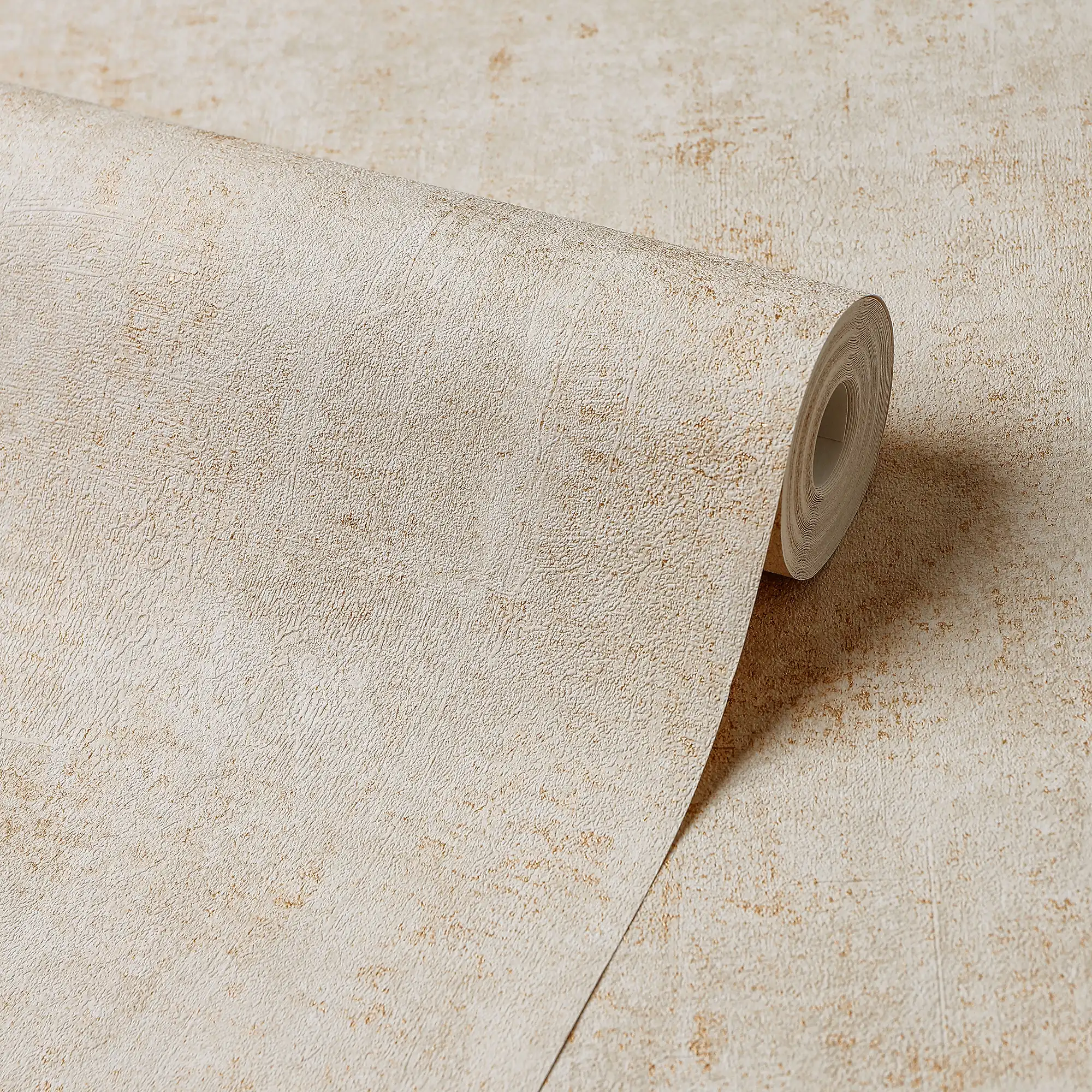 Torino Wallpaper in Gold with Gold Metallic - Image 4