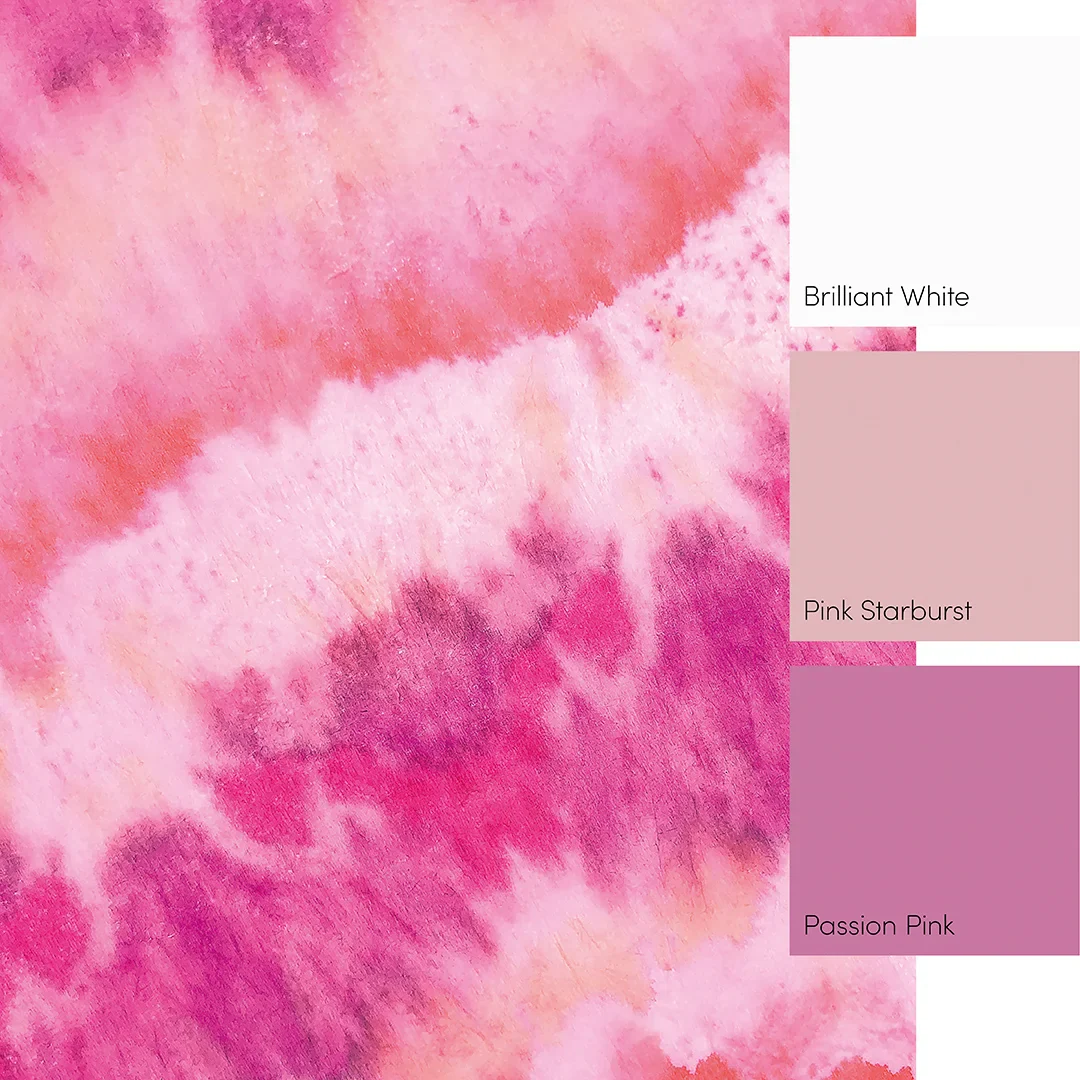 Totally Tie Dye Full Wall Mural in Bright Pinks - Image 3
