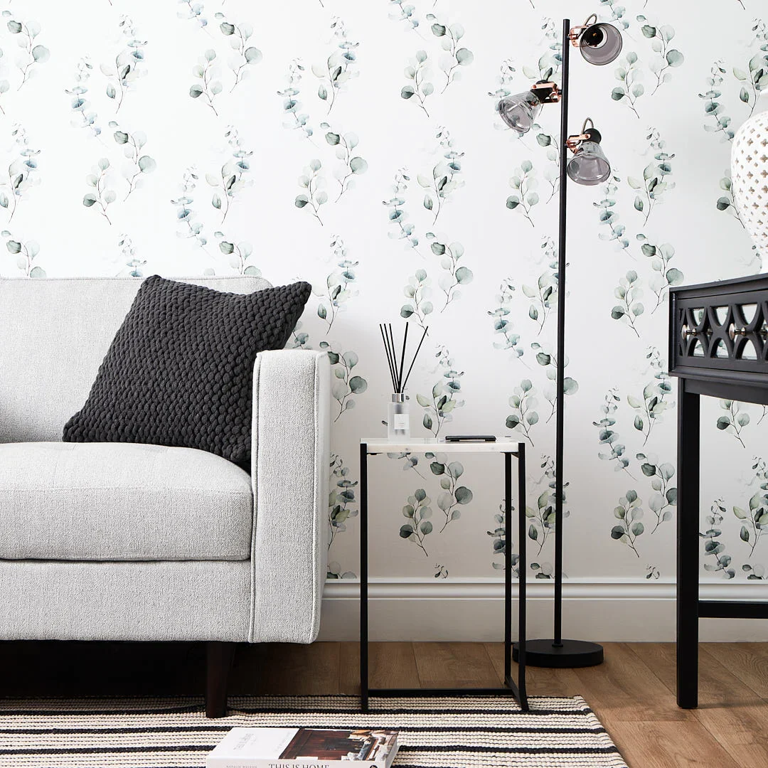 Trailing Eucalyptus Wallpaper in Soft Greens - Image 2
